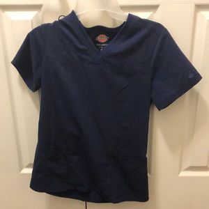 Navy blue scrub top